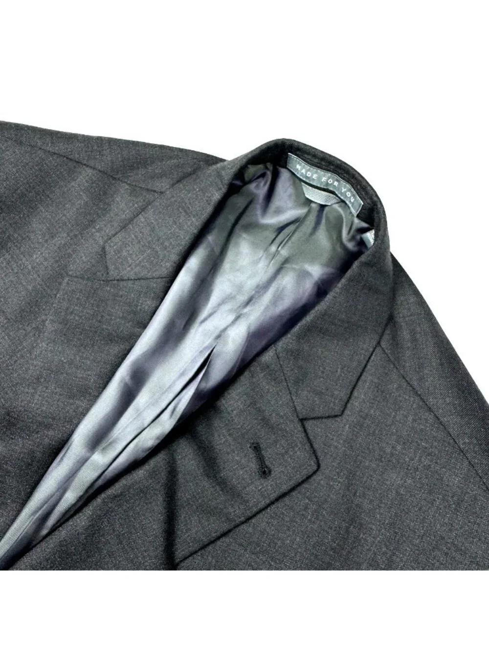NEW IndoChino Custom Bespoke Men's 100% Wool 2-Button Blazer Gray • 50R
